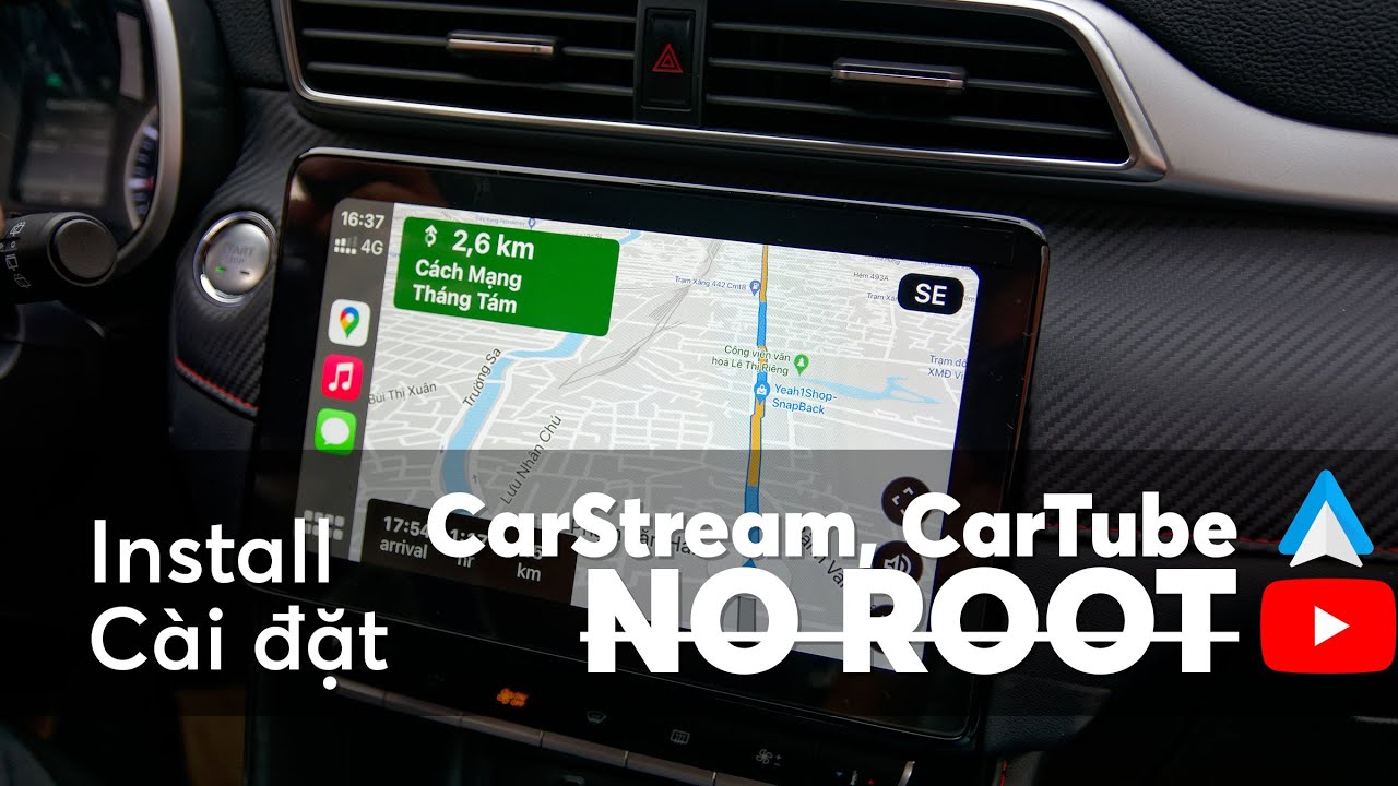 [CarReview] 30 giây cài đặt CarStream Cartube AA Mirror trên Android Auto không cần root