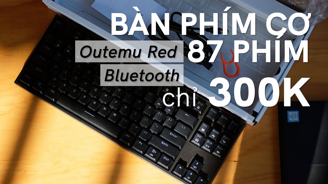Trên tay Bàn phím cơ game bluetooth không dây Maibenben DMK02 87 phím Outemu red switch giá 300k!