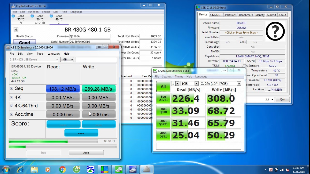 UGreen 30848 CrytalDisk Mark & AS ASS Benchmark